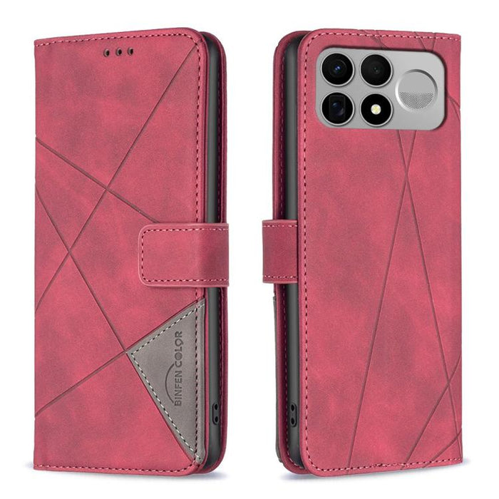 Funda de cuero para teléfono con textura de rombos y hebilla magnética, For Redmi K90 Max 5G, For Redmi A7 Pro 171mm / Poco C85x 5G, For Redmi 15a 5G, For Redmi Tubo 5 Max / Poco X8 Pro Max, For Redmi Tubo 5 / Poco X8 Pro 5G                            ...