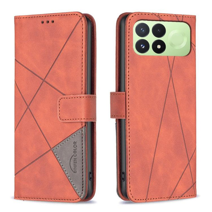 Funda de cuero para teléfono con textura de rombos y hebilla magnética, For Redmi K90 Max 5G, For Redmi A7 Pro 171mm / Poco C85x 5G, For Redmi 15a 5G, For Redmi Tubo 5 Max / Poco X8 Pro Max, For Redmi Tubo 5 / Poco X8 Pro 5G                            ...