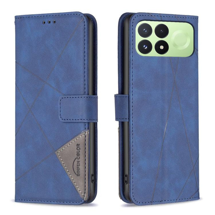 Funda de cuero para teléfono con textura de rombos y hebilla magnética, For Redmi K90 Max 5G, For Redmi A7 Pro 171mm / Poco C85x 5G, For Redmi 15a 5G, For Redmi Tubo 5 Max / Poco X8 Pro Max, For Redmi Tubo 5 / Poco X8 Pro 5G                            ...