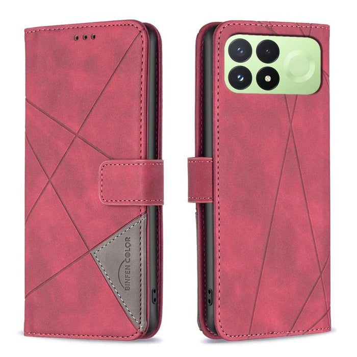 Funda de cuero para teléfono con textura de rombos y hebilla magnética, For Redmi K90 Max 5G, For Redmi A7 Pro 171mm / Poco C85x 5G, For Redmi 15a 5G, For Redmi Tubo 5 Max / Poco X8 Pro Max, For Redmi Tubo 5 / Poco X8 Pro 5G                            ...
