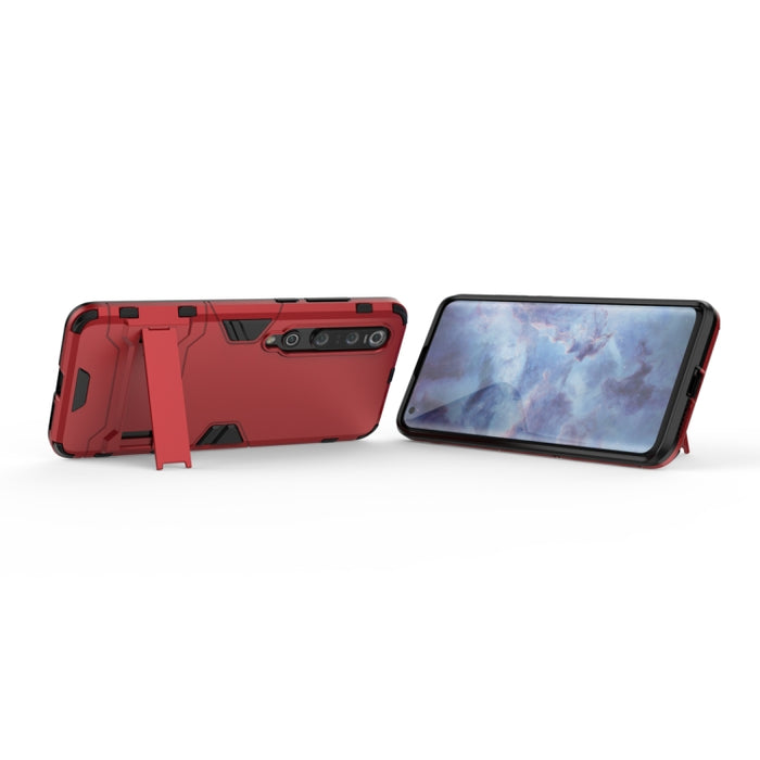 Para Xiaomi Mi 10 Pro 5G PC + TPU Funda protectora anticaída con soporte invisible