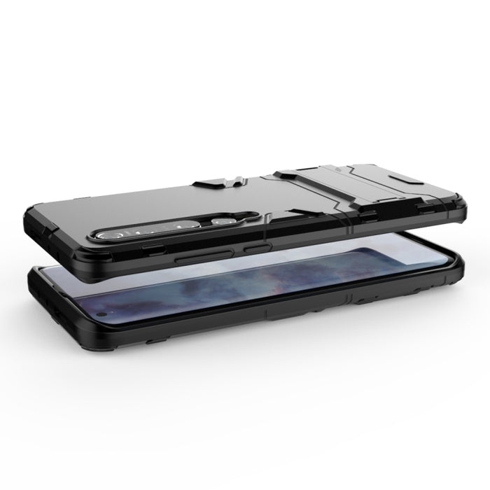 Para Xiaomi Mi 10 Pro 5G PC + TPU Funda protectora anticaída con soporte invisible