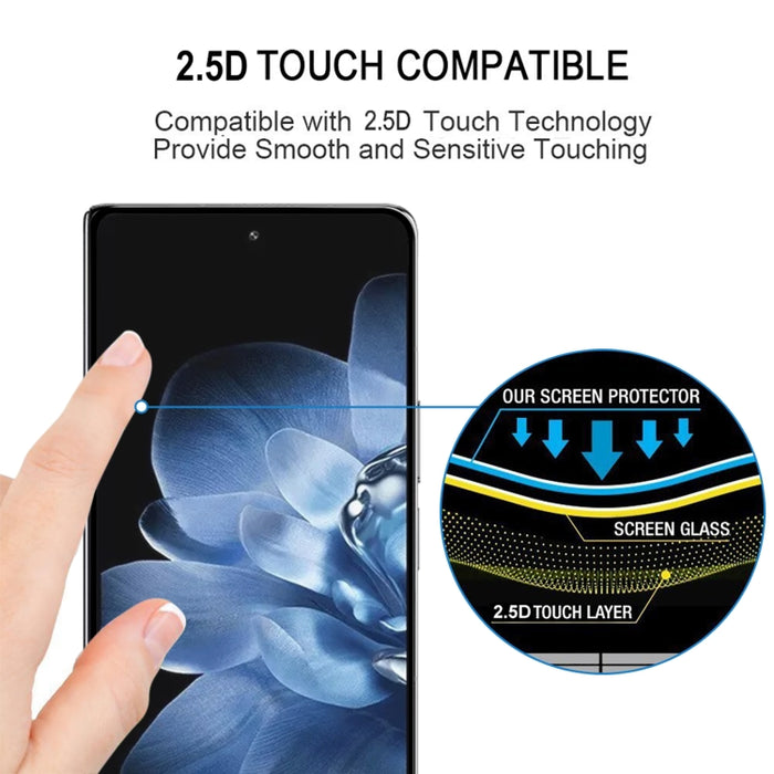 Película de vidrio templado protectora de pantalla de cobertura total con pegamento completo, For Xiaomi Mix Fold 4