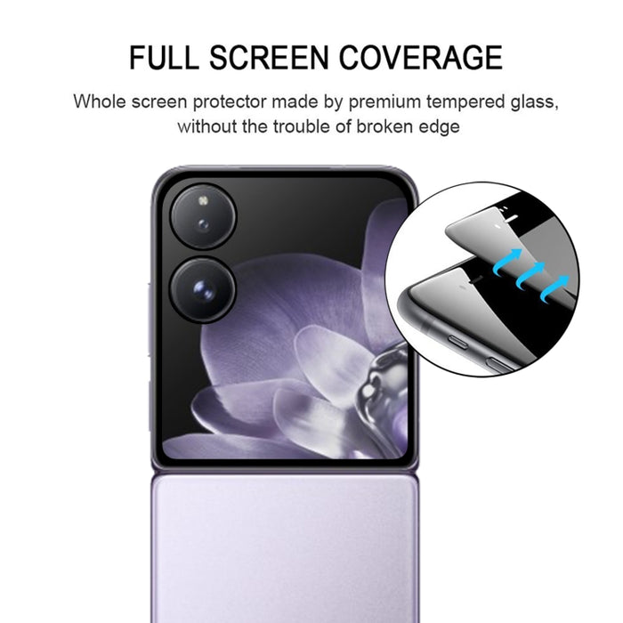 Protector de pantalla de cobertura total con pegamento para bordes de pantalla plegable, For Xiaomi Mix Flip