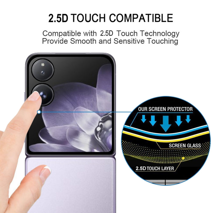 Protector de pantalla de cobertura total con pegamento para bordes de pantalla plegable, For Xiaomi Mix Flip