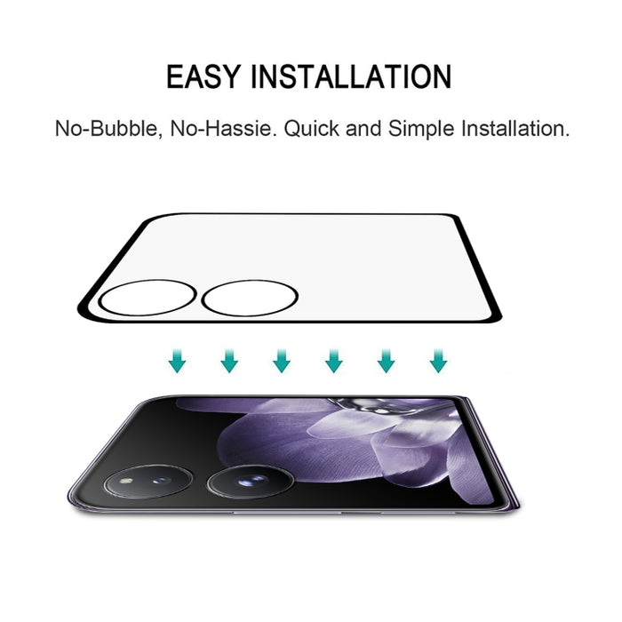 Protector de pantalla de cobertura total con pegamento para bordes de pantalla plegable, For Xiaomi Mix Flip