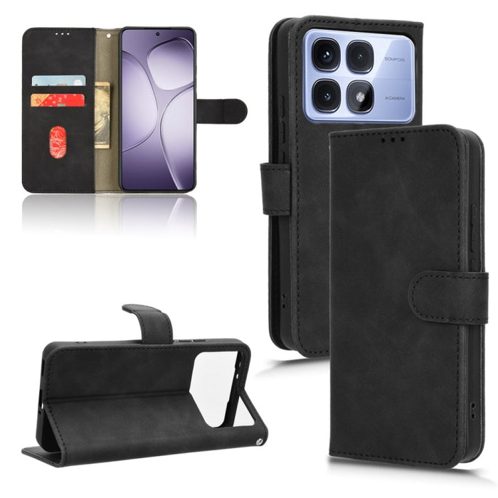 Funda de teléfono de cuero con tapa magnética Skin Feel, For Redmi A7 Pro 171mm / Poco C85x 5G, For Redmi 15a 5G, For Redmi Turbo 5 Max 5G / Poco X8 Pro Max 5G, For Redmi K90 Pro Max / Poco F8 Ultra, For Redmi Note 15 Pro 4G Global 163.2mm             ...
