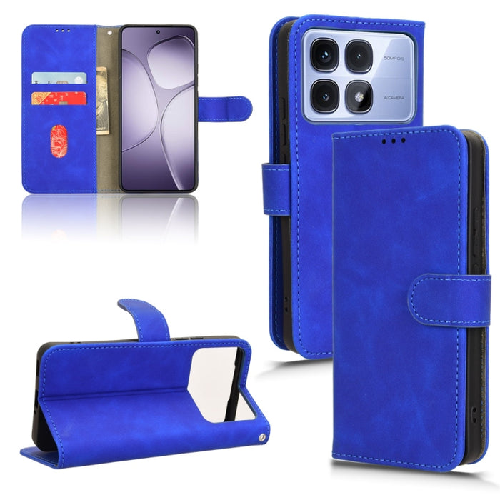 Funda de teléfono de cuero con tapa magnética Skin Feel, For Redmi A7 Pro 171mm / Poco C85x 5G, For Redmi 15a 5G, For Redmi Turbo 5 Max 5G / Poco X8 Pro Max 5G, For Redmi K90 Pro Max / Poco F8 Ultra, For Redmi Note 15 Pro 4G Global 163.2mm             ...