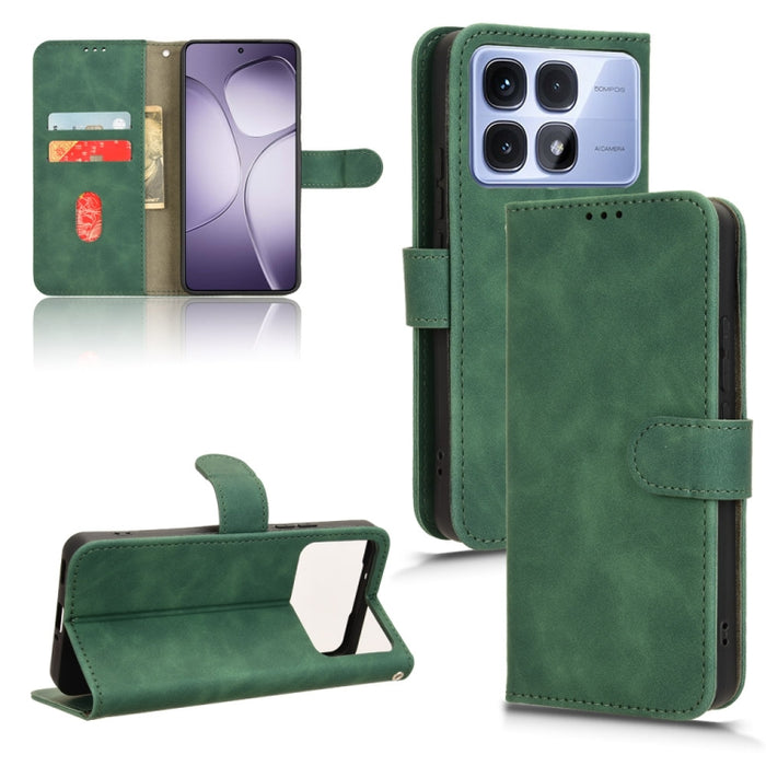 Funda de teléfono de cuero con tapa magnética Skin Feel, For Redmi A7 Pro 171mm / Poco C85x 5G, For Redmi 15a 5G, For Redmi Turbo 5 Max 5G / Poco X8 Pro Max 5G, For Redmi K90 Pro Max / Poco F8 Ultra, For Redmi Note 15 Pro 4G Global 163.2mm             ...