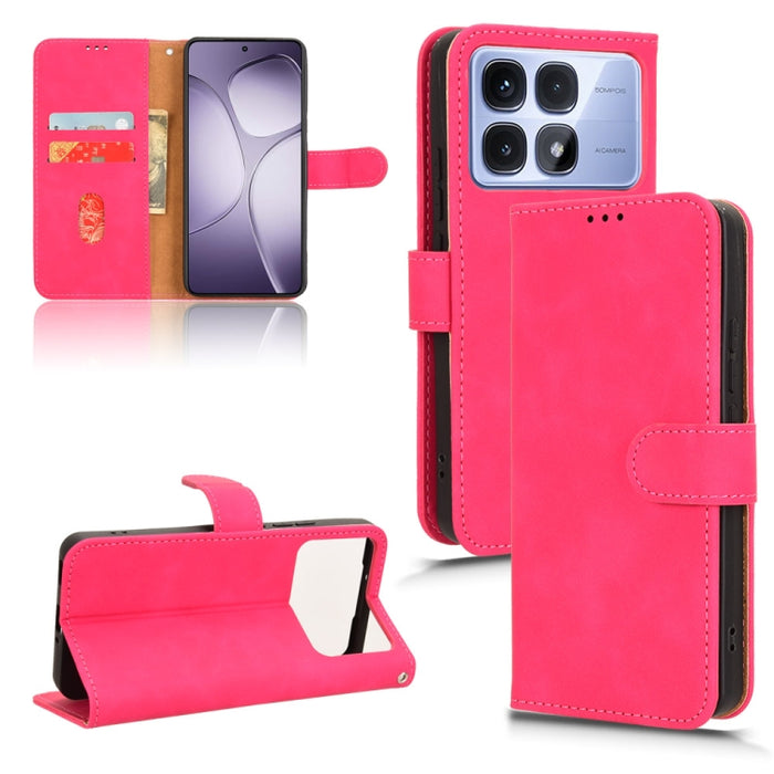 Funda de teléfono de cuero con tapa magnética Skin Feel, For Redmi A7 Pro 171mm / Poco C85x 5G, For Redmi 15a 5G, For Redmi Turbo 5 Max 5G / Poco X8 Pro Max 5G, For Redmi K90 Pro Max / Poco F8 Ultra, For Redmi Note 15 Pro 4G Global 163.2mm             ...