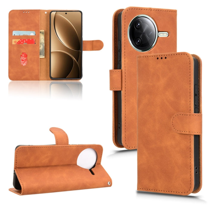 Funda de teléfono de cuero con tapa magnética Skin Feel, For Redmi A7 Pro 171mm / Poco C85x 5G, For Redmi 15a 5G, For Redmi Turbo 5 Max 5G / Poco X8 Pro Max 5G, For Redmi K90 Pro Max / Poco F8 Ultra, For Redmi Note 15 Pro 4G Global 163.2mm             ...