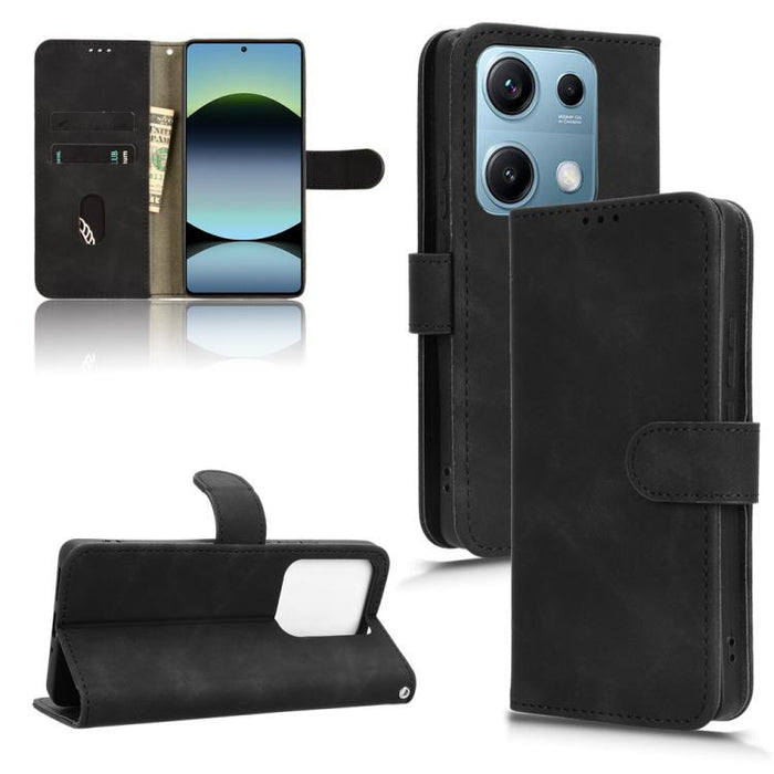Funda de teléfono de cuero con tapa magnética Skin Feel, For Redmi A7 Pro 171mm / Poco C85x 5G, For Redmi 15a 5G, For Redmi Turbo 5 Max 5G / Poco X8 Pro Max 5G, For Redmi K90 Pro Max / Poco F8 Ultra, For Redmi Note 15 Pro 4G Global 163.2mm             ...