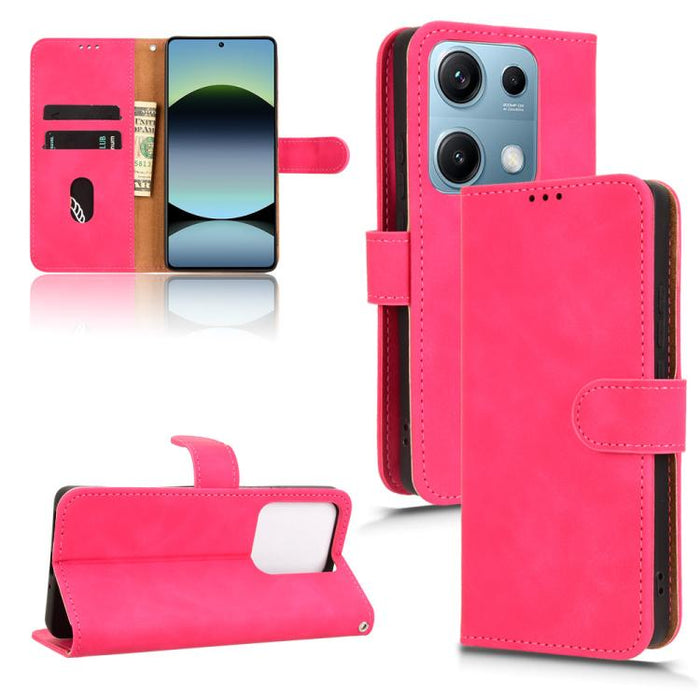 Funda de teléfono de cuero con tapa magnética Skin Feel, For Redmi A7 Pro 171mm / Poco C85x 5G, For Redmi 15a 5G, For Redmi Turbo 5 Max 5G / Poco X8 Pro Max 5G, For Redmi K90 Pro Max / Poco F8 Ultra, For Redmi Note 15 Pro 4G Global 163.2mm             ...