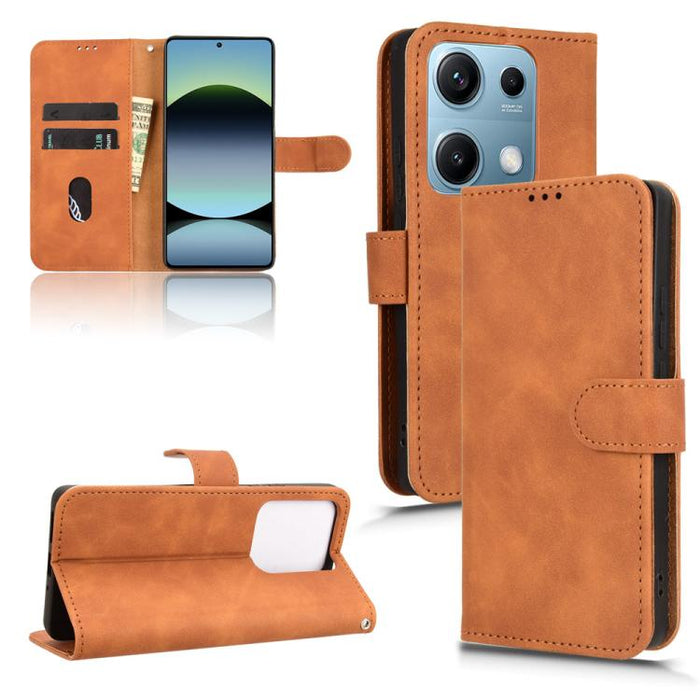 Funda de teléfono de cuero con tapa magnética Skin Feel, For Redmi A7 Pro 171mm / Poco C85x 5G, For Redmi 15a 5G, For Redmi Turbo 5 Max 5G / Poco X8 Pro Max 5G, For Redmi K90 Pro Max / Poco F8 Ultra, For Redmi Note 15 Pro 4G Global 163.2mm             ...