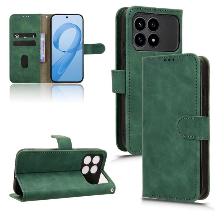 Funda de teléfono de cuero con tapa magnética Skin Feel, For Redmi A7 Pro 171mm / Poco C85x 5G, For Redmi 15a 5G, For Redmi Turbo 5 Max 5G / Poco X8 Pro Max 5G, For Redmi K90 Pro Max / Poco F8 Ultra, For Redmi Note 15 Pro 4G Global 163.2mm             ...