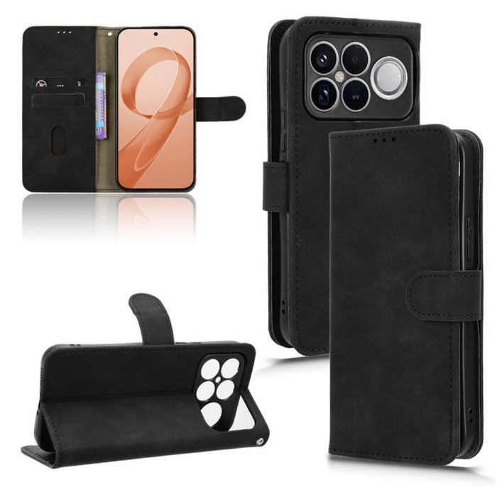 Funda de teléfono de cuero con tapa magnética Skin Feel, For Redmi A7 Pro 171mm / Poco C85x 5G, For Redmi 15a 5G, For Redmi Turbo 5 Max 5G / Poco X8 Pro Max 5G, For Redmi K90 Pro Max / Poco F8 Ultra, For Redmi Note 15 Pro 4G Global 163.2mm             ...