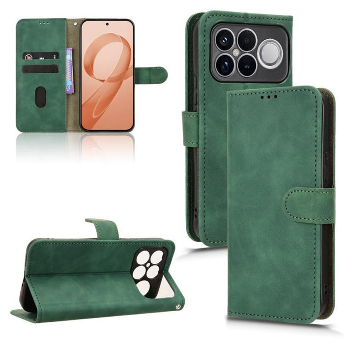 Funda de teléfono de cuero con tapa magnética Skin Feel, For Redmi A7 Pro 171mm / Poco C85x 5G, For Redmi 15a 5G, For Redmi Turbo 5 Max 5G / Poco X8 Pro Max 5G, For Redmi K90 Pro Max / Poco F8 Ultra, For Redmi Note 15 Pro 4G Global 163.2mm             ...