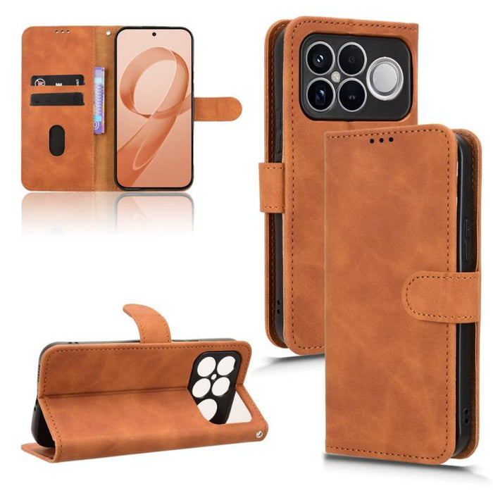 Funda de teléfono de cuero con tapa magnética Skin Feel, For Redmi A7 Pro 171mm / Poco C85x 5G, For Redmi 15a 5G, For Redmi Turbo 5 Max 5G / Poco X8 Pro Max 5G, For Redmi K90 Pro Max / Poco F8 Ultra, For Redmi Note 15 Pro 4G Global 163.2mm             ...