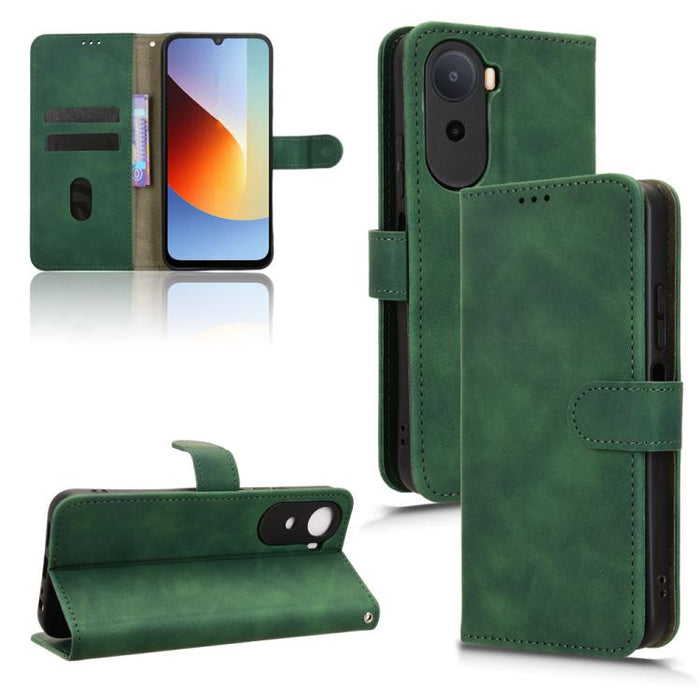 Funda de teléfono de cuero con tapa magnética Skin Feel, For Redmi A7 Pro 171mm / Poco C85x 5G, For Redmi 15a 5G, For Redmi Turbo 5 Max 5G / Poco X8 Pro Max 5G, For Redmi K90 Pro Max / Poco F8 Ultra, For Redmi Note 15 Pro 4G Global 163.2mm             ...