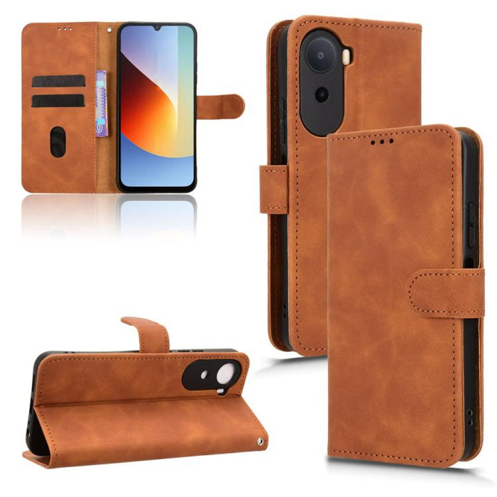 Funda de teléfono de cuero con tapa magnética Skin Feel, For Redmi A7 Pro 171mm / Poco C85x 5G, For Redmi 15a 5G, For Redmi Turbo 5 Max 5G / Poco X8 Pro Max 5G, For Redmi K90 Pro Max / Poco F8 Ultra, For Redmi Note 15 Pro 4G Global 163.2mm             ...