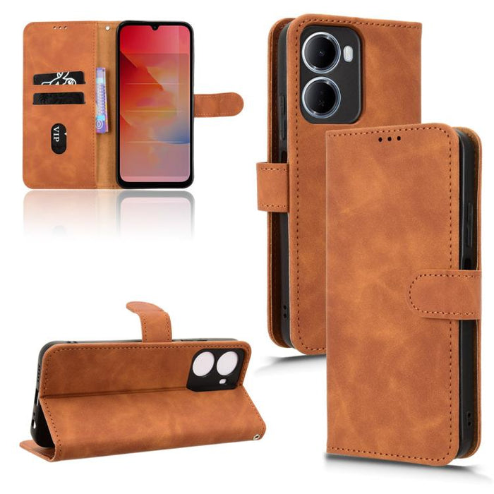 Funda de teléfono de cuero con tapa magnética Skin Feel, For Redmi A7 Pro 171mm / Poco C85x 5G, For Redmi 15a 5G, For Redmi Turbo 5 Max 5G / Poco X8 Pro Max 5G, For Redmi K90 Pro Max / Poco F8 Ultra, For Redmi Note 15 Pro 4G Global 163.2mm             ...
