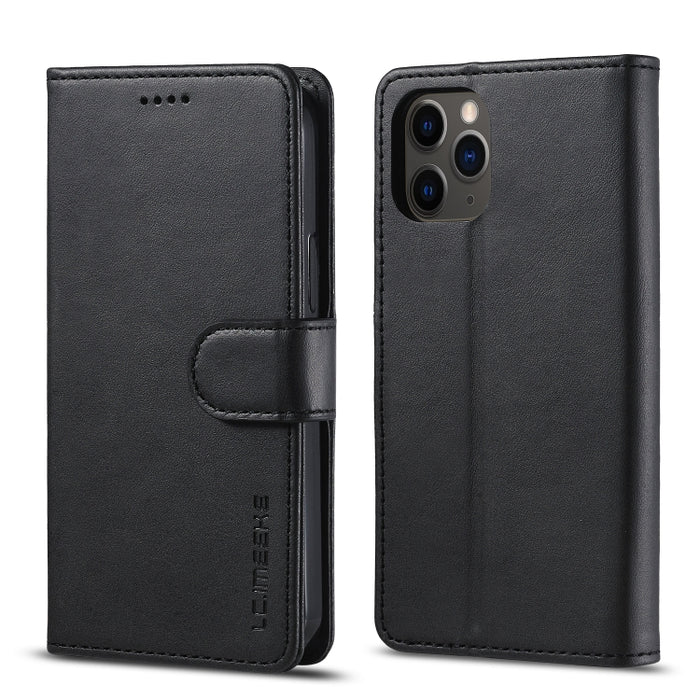 LC.IMEEKE Estuche de cuero con tapa horizontal con textura de becerro con soporte y ranuras para tarjetas y billetera, For Xiaomi Redmi 9A, For iPhone 12 mini, For iPhone 12 / 12 Pro, For iPhone 12 Pro Max
