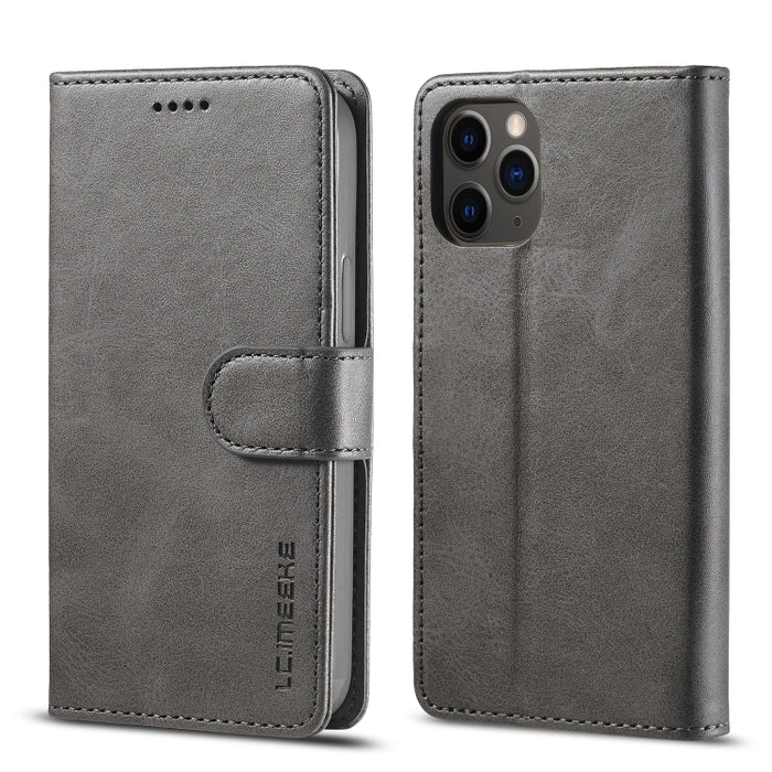 LC.IMEEKE Estuche de cuero con tapa horizontal con textura de becerro con soporte y ranuras para tarjetas y billetera, For Xiaomi Redmi 9A, For iPhone 12 mini, For iPhone 12 / 12 Pro, For iPhone 12 Pro Max