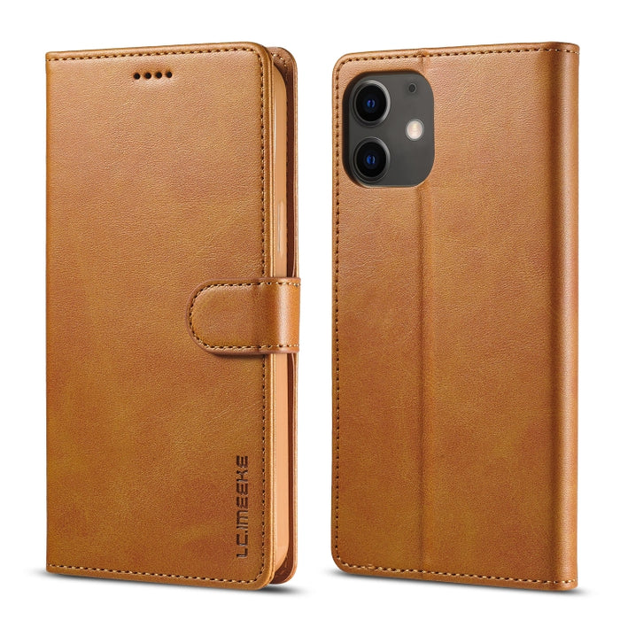 LC.IMEEKE Estuche de cuero con tapa horizontal con textura de becerro con soporte y ranuras para tarjetas y billetera, For Xiaomi Redmi 9A, For iPhone 12 mini, For iPhone 12 / 12 Pro, For iPhone 12 Pro Max