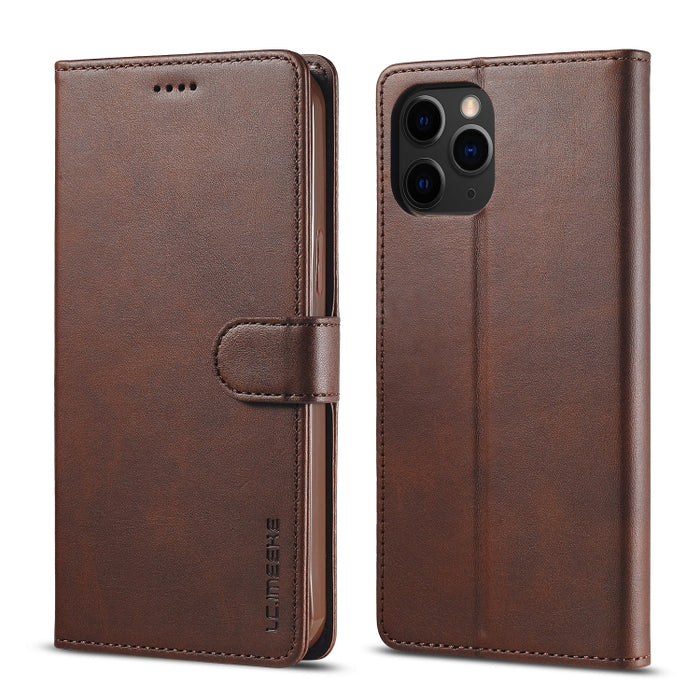 LC.IMEEKE Estuche de cuero con tapa horizontal con textura de becerro con soporte y ranuras para tarjetas y billetera, For Xiaomi Redmi 9A, For iPhone 12 mini, For iPhone 12 / 12 Pro, For iPhone 12 Pro Max