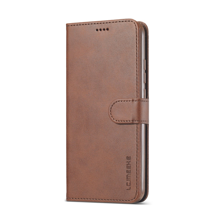LC.IMEEKE Estuche de cuero con tapa horizontal con textura de becerro con soporte y ranuras para tarjetas y billetera, For Xiaomi Redmi 9A, For iPhone 12 mini, For iPhone 12 / 12 Pro, For iPhone 12 Pro Max