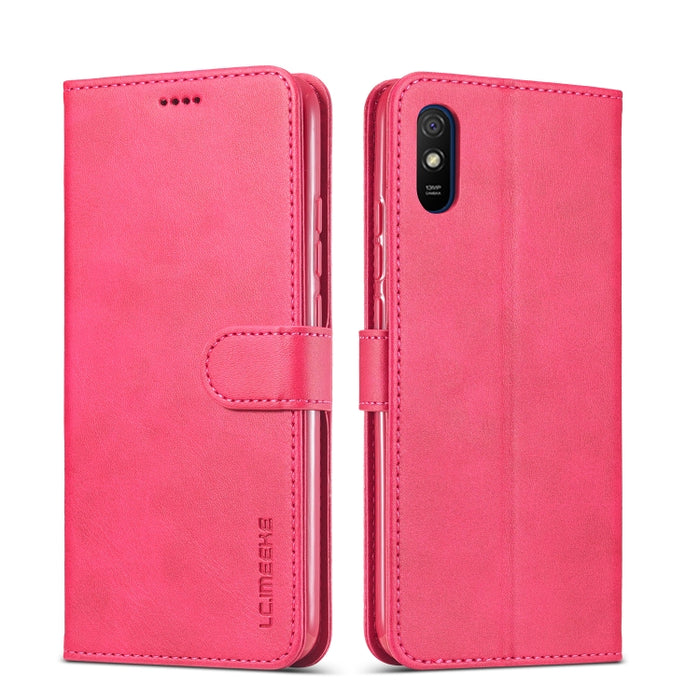 LC.IMEEKE Estuche de cuero con tapa horizontal con textura de becerro con soporte y ranuras para tarjetas y billetera, For Xiaomi Redmi 9A, For iPhone 12 mini, For iPhone 12 / 12 Pro, For iPhone 12 Pro Max