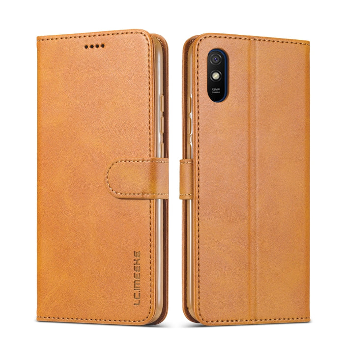 LC.IMEEKE Estuche de cuero con tapa horizontal con textura de becerro con soporte y ranuras para tarjetas y billetera, For Xiaomi Redmi 9A, For iPhone 12 mini, For iPhone 12 / 12 Pro, For iPhone 12 Pro Max