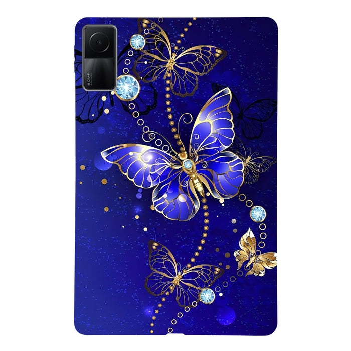 Funda de TPU para tableta inteligente con diseño de rosa dorada, For Redmi K Pad 2 8.8 inch 2026, For Redmi Pad 2 9.7 inch, For Redmi Pad Pro / Pad Pro 5G, For Redmi Pad SE 8.7 4G, For Redmi Pad SE, For Redmi Pad 10.61
