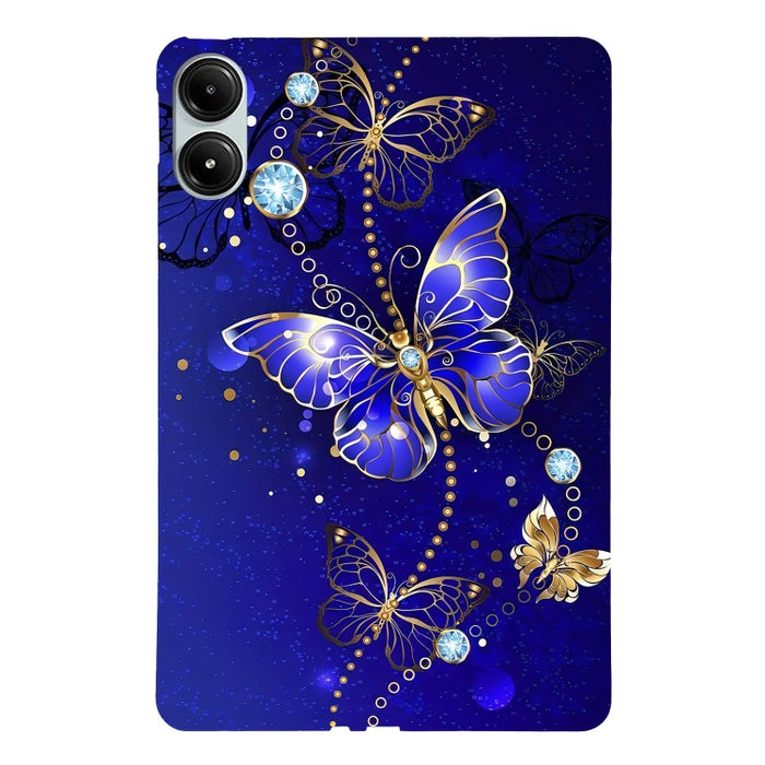 Funda de TPU para tableta inteligente con diseño de rosa dorada, For Redmi K Pad 2 8.8 inch 2026, For Redmi Pad 2 9.7 inch, For Redmi Pad Pro / Pad Pro 5G, For Redmi Pad SE 8.7 4G, For Redmi Pad SE, For Redmi Pad 10.61