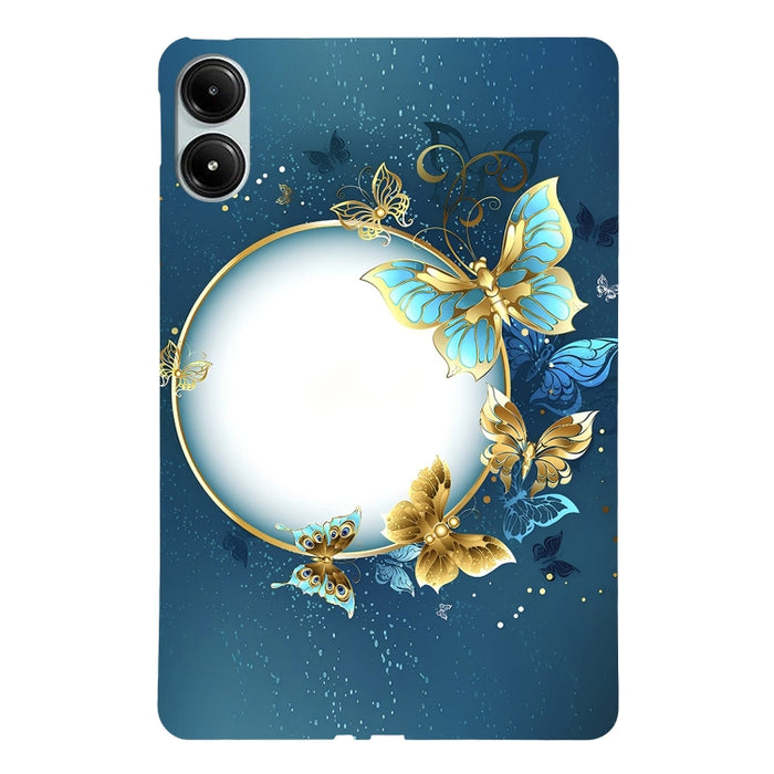 Funda de TPU para tableta inteligente con diseño de rosa dorada, For Redmi K Pad 2 8.8 inch 2026, For Redmi Pad 2 9.7 inch, For Redmi Pad Pro / Pad Pro 5G, For Redmi Pad SE 8.7 4G, For Redmi Pad SE, For Redmi Pad 10.61