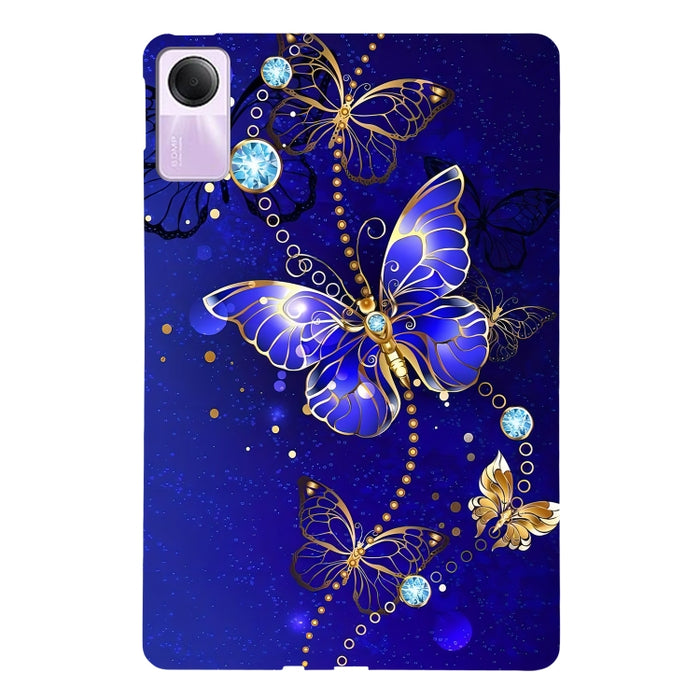 Funda de TPU para tableta inteligente con diseño de rosa dorada, For Redmi K Pad 2 8.8 inch 2026, For Redmi Pad 2 9.7 inch, For Redmi Pad Pro / Pad Pro 5G, For Redmi Pad SE 8.7 4G, For Redmi Pad SE, For Redmi Pad 10.61
