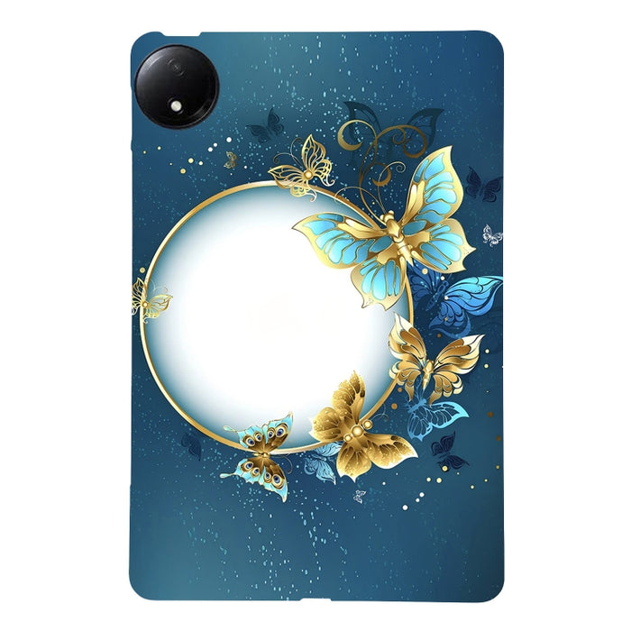 Funda de TPU para tableta inteligente con diseño de rosa dorada, For Redmi K Pad 2 8.8 inch 2026, For Redmi Pad 2 9.7 inch, For Redmi Pad Pro / Pad Pro 5G, For Redmi Pad SE 8.7 4G, For Redmi Pad SE, For Redmi Pad 10.61