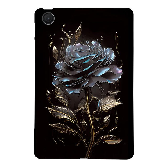 Funda de TPU para tableta inteligente con diseño de rosa dorada, For Redmi K Pad 2 8.8 inch 2026, For Redmi Pad 2 9.7 inch, For Redmi Pad Pro / Pad Pro 5G, For Redmi Pad SE 8.7 4G, For Redmi Pad SE, For Redmi Pad 10.61