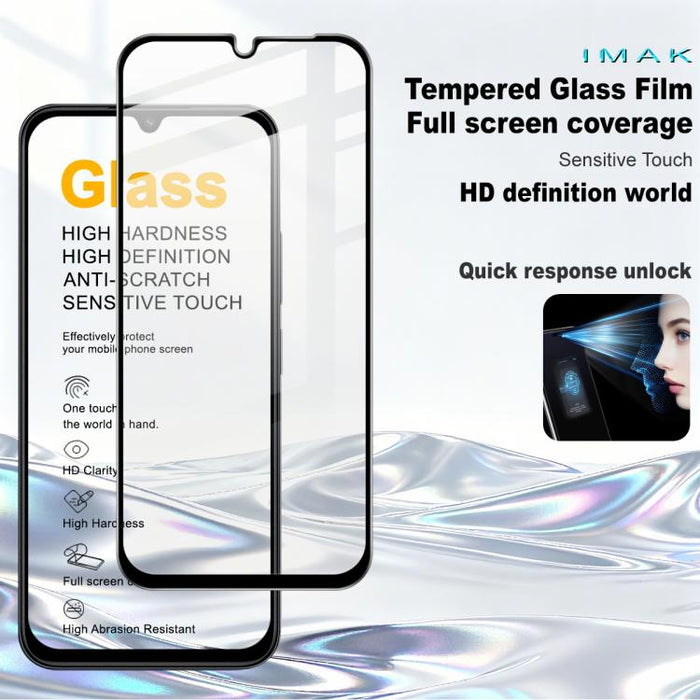 Película de vidrio templado de pantalla completa con dureza de superficie 9H de imak Serie Pro+, For Redmi A7 Pro 4G / Poco C85x 5G, For Redmi 15a 5G, For Redmi Turbo 5 Max 5G, For Redmi Turbo 5 5G / POCO X8 Pro 5G, For Redmi K90 Pro Max/Poco F8 Ultra ...