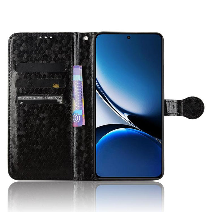 Funda de cuero para teléfono con textura de puntos en forma de panal, For Xiaomi Poco X7 Pro 5G / Redmi Turbo 4 5G, For Xiaomi Poco M7 Pro 5G / Redmi Note 14 5G, For Redmi K80 / K80 Pro, For Redmi Note 14 Pro 4G, For Redmi Note 14 4G 163.25mm          ...