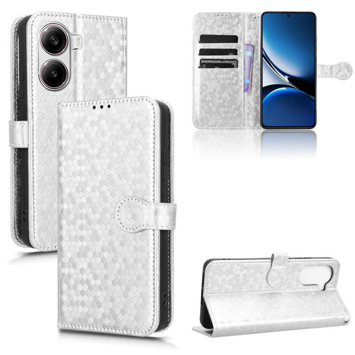 Funda de cuero para teléfono con textura de puntos en forma de panal, For Xiaomi Poco X7 Pro 5G / Redmi Turbo 4 5G, For Xiaomi Poco M7 Pro 5G / Redmi Note 14 5G, For Redmi K80 / K80 Pro, For Redmi Note 14 Pro 4G, For Redmi Note 14 4G 163.25mm          ...