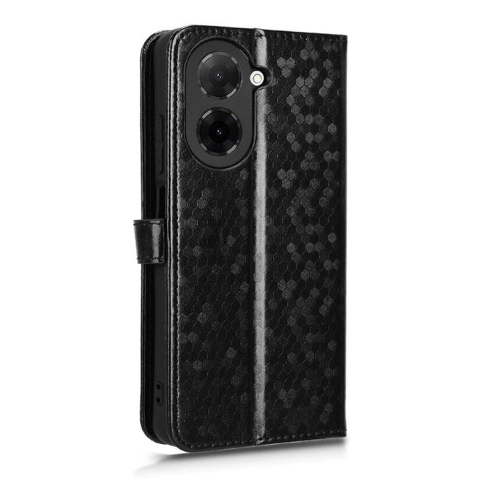Funda de cuero para teléfono con textura de puntos en forma de panal, For Xiaomi Poco X7 Pro 5G / Redmi Turbo 4 5G, For Xiaomi Poco M7 Pro 5G / Redmi Note 14 5G, For Redmi K80 / K80 Pro, For Redmi Note 14 Pro 4G, For Redmi Note 14 4G 163.25mm          ...