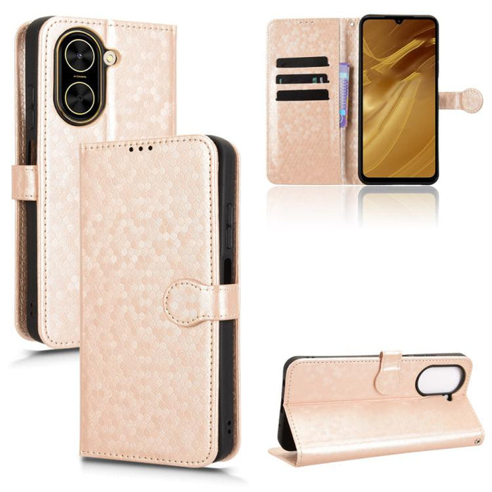 Funda de cuero para teléfono con textura de puntos en forma de panal, For Redmi A7 Pro 171mm / Poco C85x 5G, For Redmi 15a 5G / R70 5G / R70m 5G, For Redmi Turbo 5 Max 5G / Poco X8 Pro Max 5G, For Redmi Note 15 5G / 4G 164mm / Poco M8 5G               ...