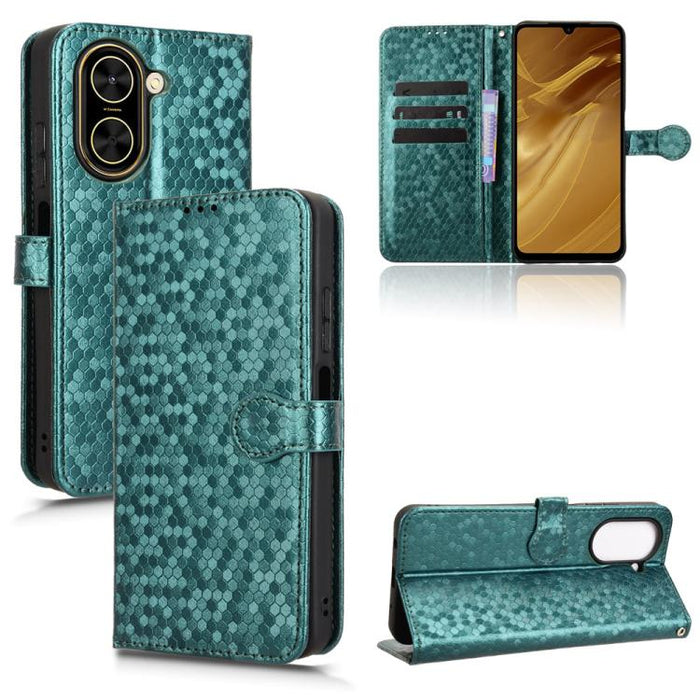Funda de cuero para teléfono con textura de puntos en forma de panal, For Redmi A7 Pro 171mm / Poco C85x 5G, For Redmi 15a 5G / R70 5G / R70m 5G, For Redmi Turbo 5 Max 5G / Poco X8 Pro Max 5G, For Redmi Note 15 5G / 4G 164mm / Poco M8 5G               ...