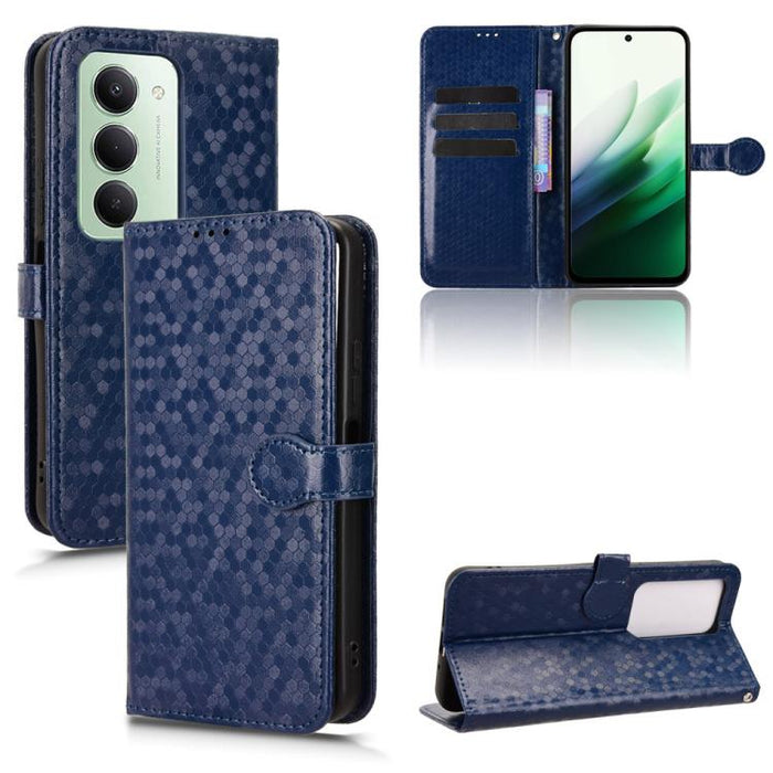Funda de cuero para teléfono con textura de puntos en forma de panal, For Redmi A7 Pro 171mm / Poco C85x 5G, For Redmi 15a 5G / R70 5G / R70m 5G, For Redmi Turbo 5 Max 5G / Poco X8 Pro Max 5G, For Redmi Note 15 5G / 4G 164mm / Poco M8 5G               ...