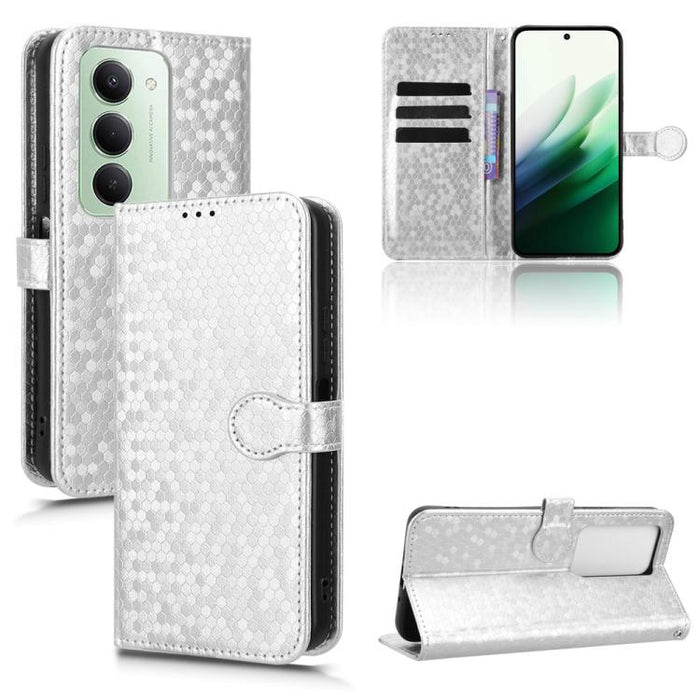 Funda de cuero para teléfono con textura de puntos en forma de panal, For Redmi A7 Pro 171mm / Poco C85x 5G, For Redmi 15a 5G / R70 5G / R70m 5G, For Redmi Turbo 5 Max 5G / Poco X8 Pro Max 5G, For Redmi Note 15 5G / 4G 164mm / Poco M8 5G               ...