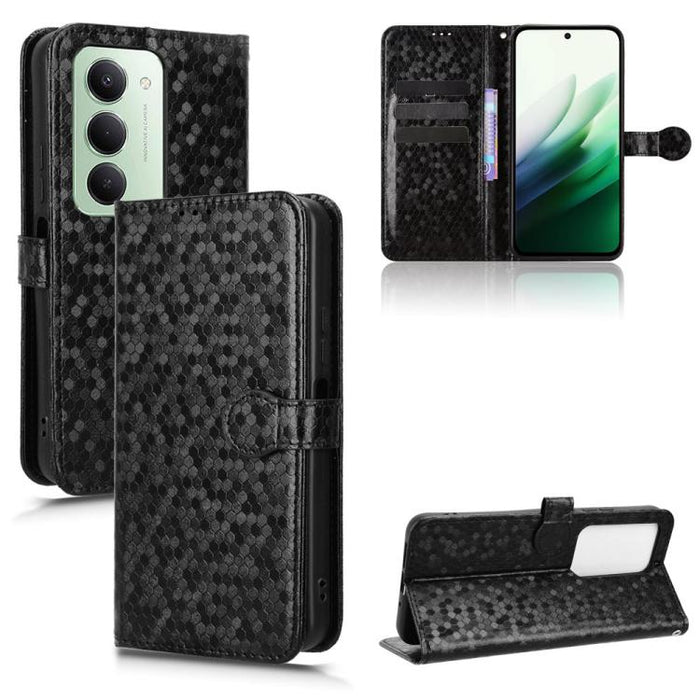 Funda de cuero para teléfono con textura de puntos en forma de panal, For Redmi A7 Pro 171mm / Poco C85x 5G, For Redmi 15a 5G / R70 5G / R70m 5G, For Redmi Turbo 5 Max 5G / Poco X8 Pro Max 5G, For Redmi Note 15 5G / 4G 164mm / Poco M8 5G               ...