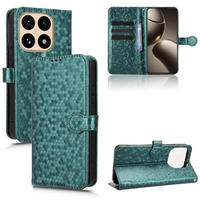 Funda de cuero para teléfono con textura de puntos en forma de panal, For Redmi A7 Pro 171mm / Poco C85x 5G, For Redmi 15a 5G / R70 5G / R70m 5G, For Redmi Turbo 5 Max 5G / Poco X8 Pro Max 5G, For Redmi Note 15 5G / 4G 164mm / Poco M8 5G               ...