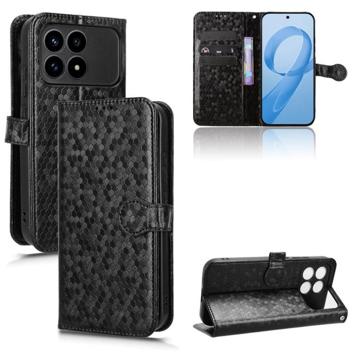 Funda de cuero para teléfono con textura de puntos en forma de panal, For Redmi A7 Pro 171mm / Poco C85x 5G, For Redmi 15a 5G / R70 5G / R70m 5G, For Redmi Turbo 5 Max 5G / Poco X8 Pro Max 5G, For Redmi Note 15 5G / 4G 164mm / Poco M8 5G               ...
