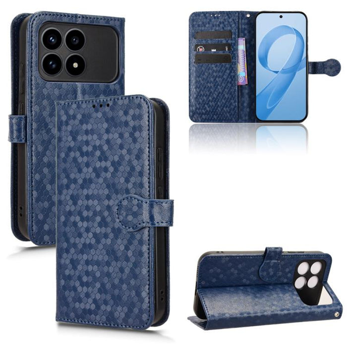 Funda de cuero para teléfono con textura de puntos en forma de panal, For Redmi A7 Pro 171mm / Poco C85x 5G, For Redmi 15a 5G / R70 5G / R70m 5G, For Redmi Turbo 5 Max 5G / Poco X8 Pro Max 5G, For Redmi Note 15 5G / 4G 164mm / Poco M8 5G               ...